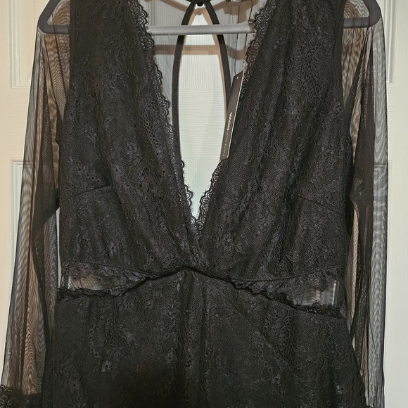 Fashion Nova Black Lace Maxi Dress - Picture 3 of 7